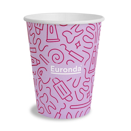 Kelímky papírové Monoart Graffity 1 000ks lila