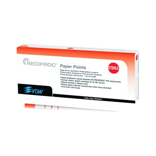 Reciproc papírové čepy červené R25 (144ks)