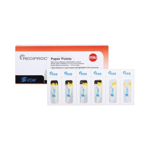 Reciproc papírové čepy žluté R50 (144ks)