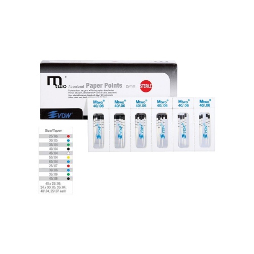 Mtwo Papírové čepy ISO 25/.06 (144ks)