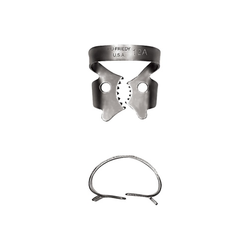 Hu-Friedy Satin Steel spona s křidélky 12A