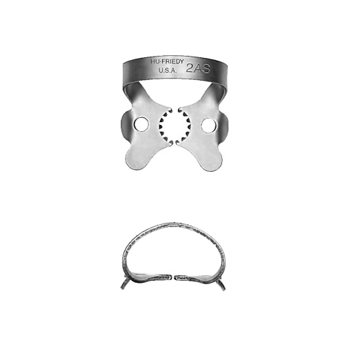 Hu-Friedy Satin Steel spona s křidélky 2AS