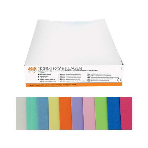 M+W Normtray podložka papier. modrá 250ks