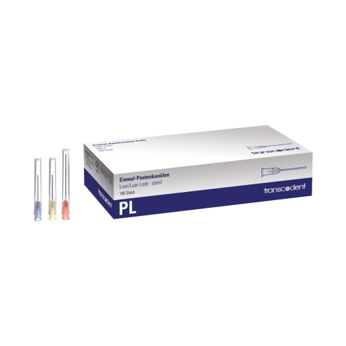 Jehly Luer PL tupé 0,9x42mm, červené 100ks