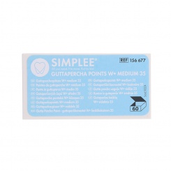 SIMPLEE Gutaperčové čepy W+ 35 medium 60ks (zelená)