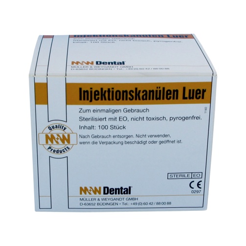 M+W Jehly inj. Luer 0,5x40mm 100ks oranžová