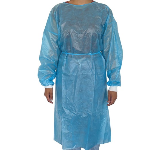M+W Ochranný plášť NESTERILNÍ modrý 10 ks