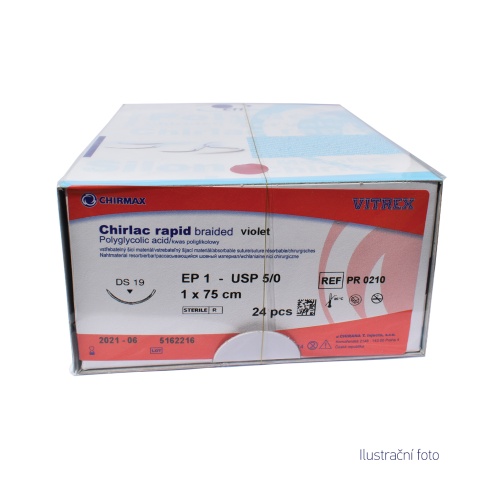 Chirlac RAPID violet 2EP - 3/0, 3x45cm, 24ks