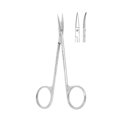 Nůžky na dáseň zahnuté hrotnaté; 12,0 cm