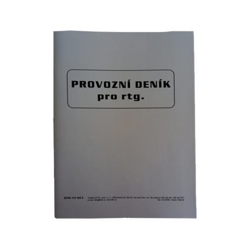 Provozní deník RTG/ blok