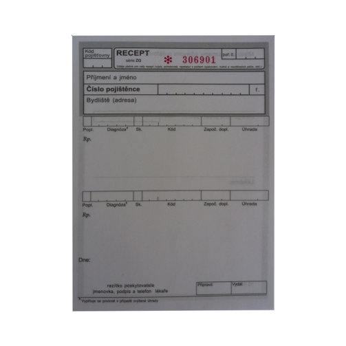 Recept - blok (100 listů)