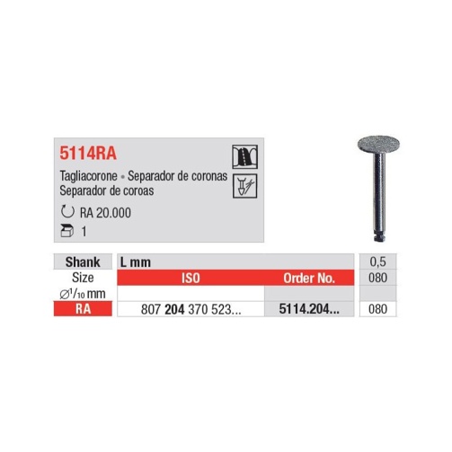 Sintrovaný diamantový disk 1ks (5114RA)