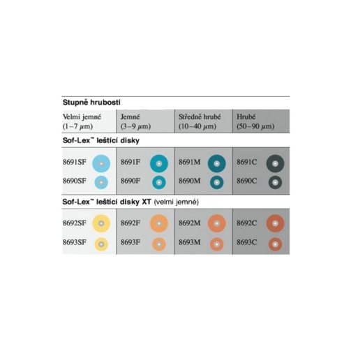 Sof-Lex 50ks 8691SF-super jemný 12,7mm (sv.modré)