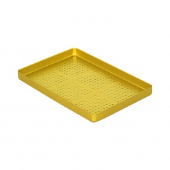 Tray Standard AL (284×183×17 mm) žlutý perforovaný