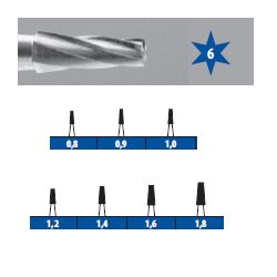 Vrtáček turb. J3/012 (1ks) 6 břitů