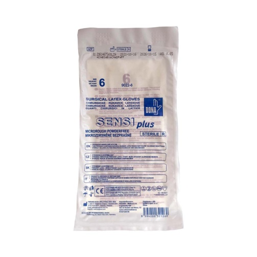 DONA SENSI Plus Rukavice PF sterilní č.6 1pár