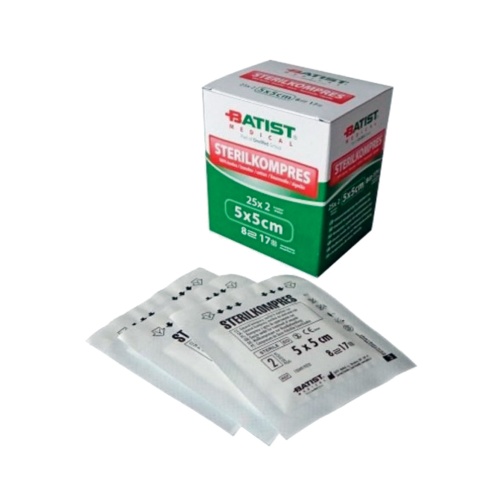 Gáza sterilkompres 5x5cm 10ks