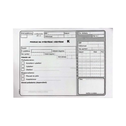 Poukaz na vyš.-oš. K/ blok