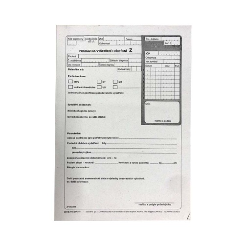 Poukaz na vyš.-oš. Z/ blok