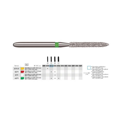 Diamant - dlouhé torpédo FG C 012 (6ks)
