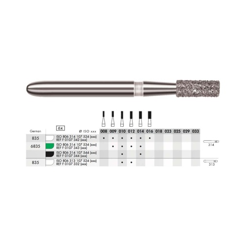 Diamant - krátký válec FG C 010 (6ks)