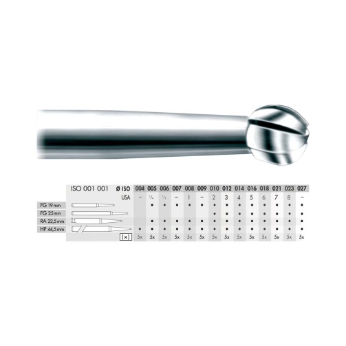 Tvrdokovový vrtáček kulička FG 014 5ks