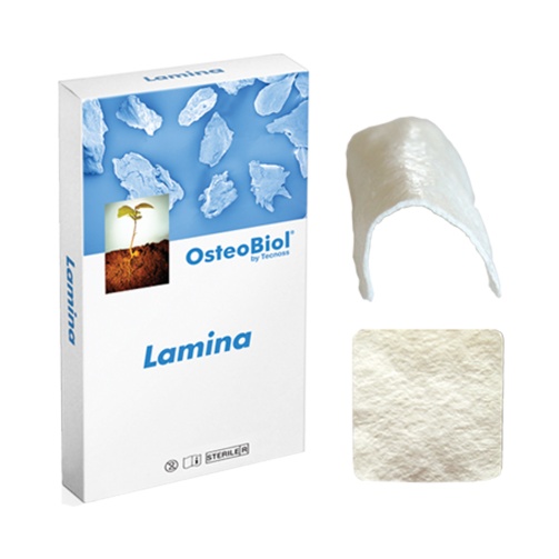 OsteoBiol Curved ( zakřivená) Lamina 1 Blister DRIED/MEDIUM 35x35x tlouštka 0,9 mm( +- 1 mm) porcine - prasečí