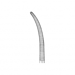Svorka Rochester-Pean na cévy zahnutá; 16,0 cm
