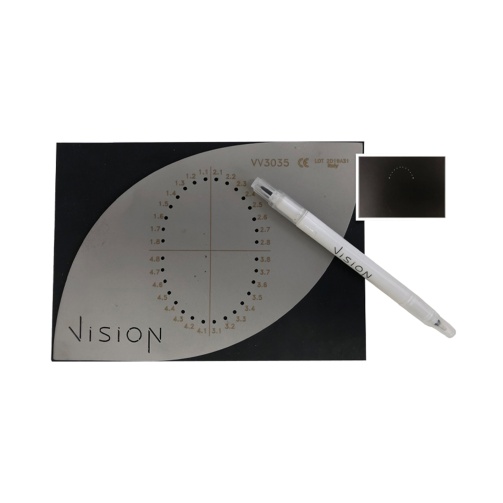 Vision šablona z nerezové oceli