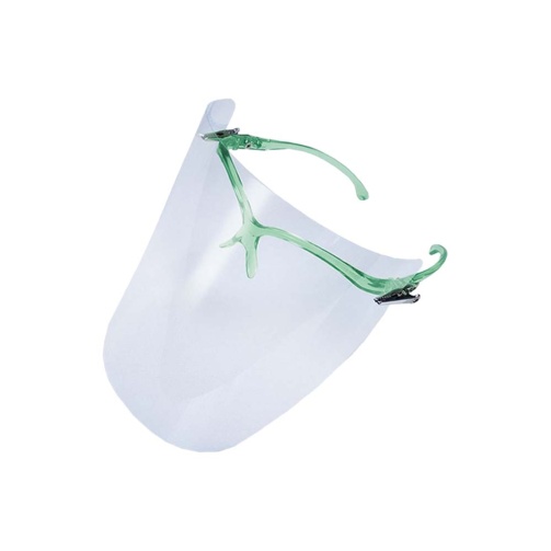 Ochranný štít Comfort Standard (1 obroučka zelená, 10 fólií)