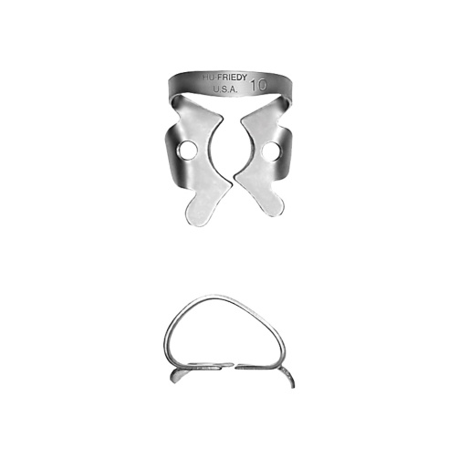 Hu-Friedy Satin Steel spona s křidélky 10