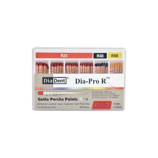 Dia-PRO R gutaperčové čepy 60ks R40