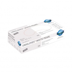 Rukavice Unigloves Nitrile White Pearl /XL/ 100 ks bílé