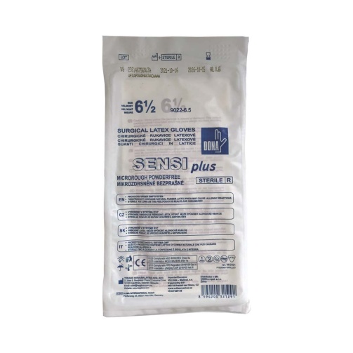 DONA SENSI Plus Rukavice PF sterilní č.6,5 1pár