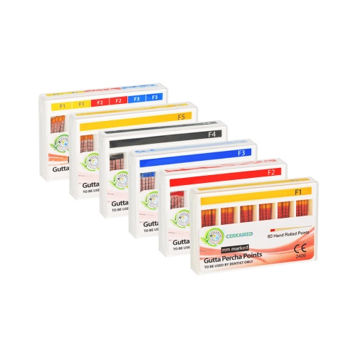 Gutaperčové čepy Pro Taper F3 100ks