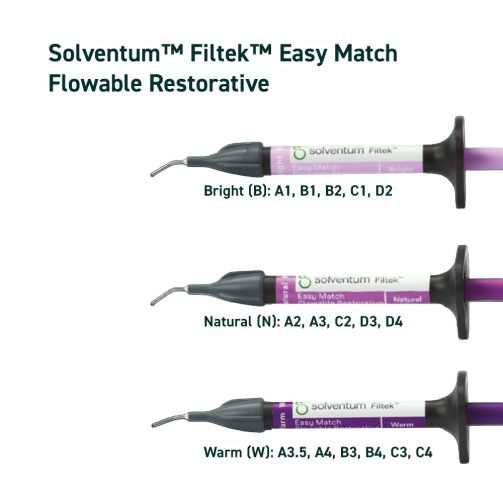 Filtek Easy Match Flowable Bright stříkačka 2x2g