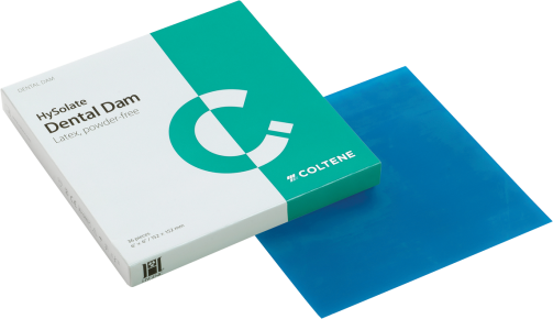 HySolate Latex Dental Dam modré medium 152x152, 36 ks