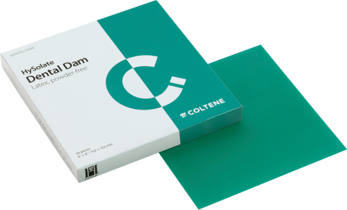 HySolate Latex Dental Dam tenké zelené 152x152, 36 ks