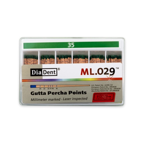 DiaDent GP čepy 035/.02 120ks kalibrované