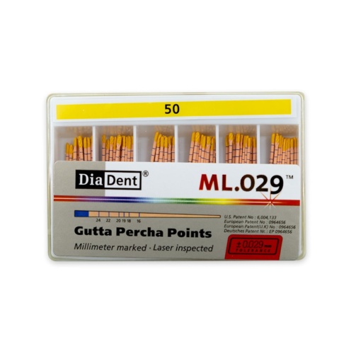 DiaDent GP čepy 050/.02 120ks kalibrované