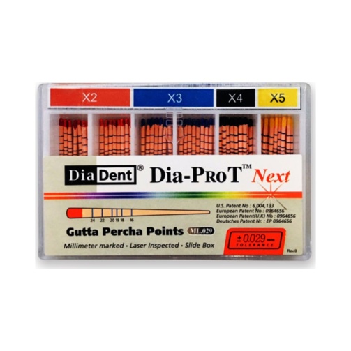Dia-ProT Next gutaperčové čepy 60ks X2-X5