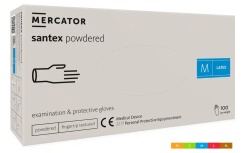 MERCATOR Rukavice latex santex s pudrem