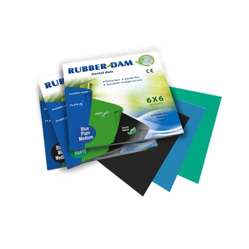 Rubber Dam Heavy máta, zelený 36ks