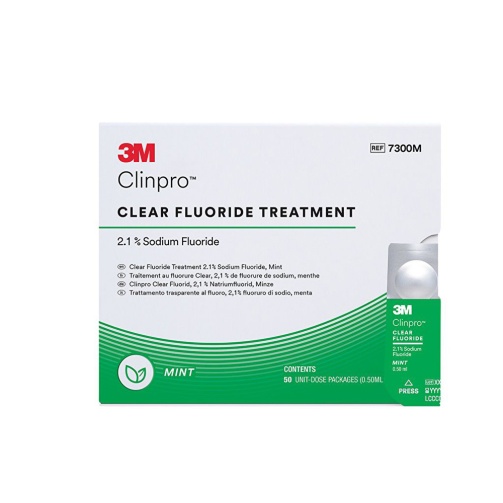 Clinpro Clear Fluoride L-Pop 100ks máta