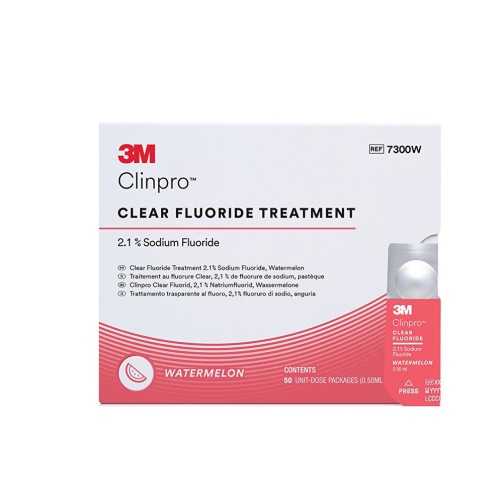 Clinpro Clear Fluoride L-Pop 50ks vodní meloun